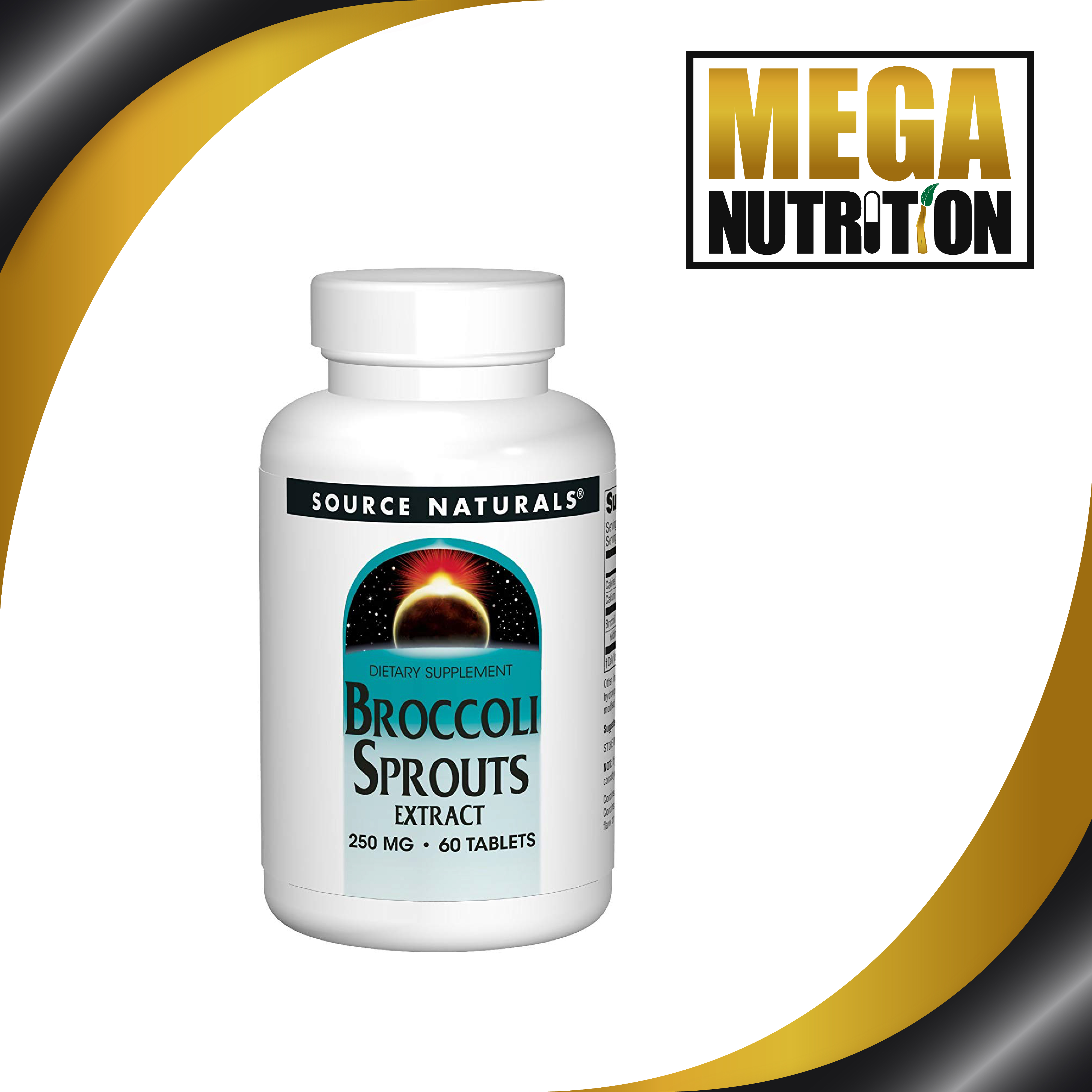 Source Naturals Broccoli Sprouts Extract Sulforaphane 250mg 60 Veg